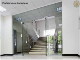 Partisi Kaca frameless